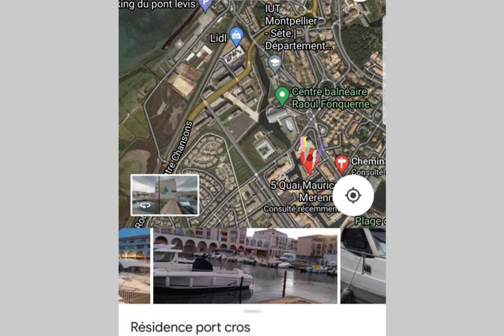 Studio Climatise Classe 2 Dans Marina Proche Mer Et Etang - Lit Wifi Fibre Et Parking Prive Sète Exteriér fotografie